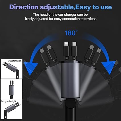 4 in 1 retractable charger