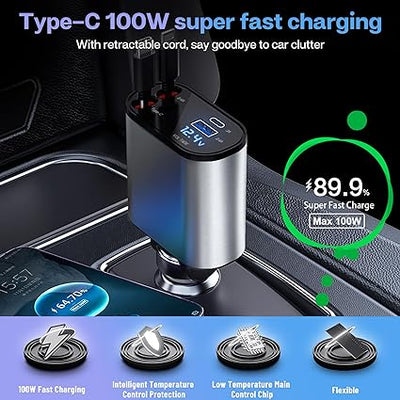 4 in 1 retractable charger