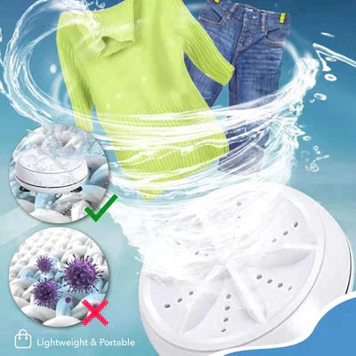 2 In 1 Mini Washing Machine Portable Rotating