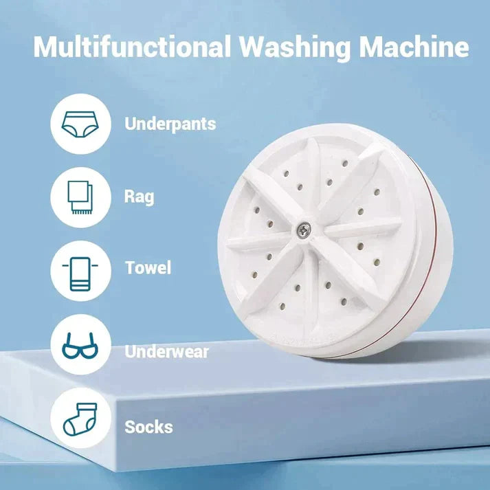 2 In 1 Mini Washing Machine Portable Rotating