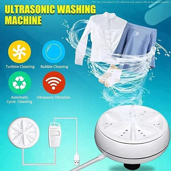 2 In 1 Mini Washing Machine Portable Rotating