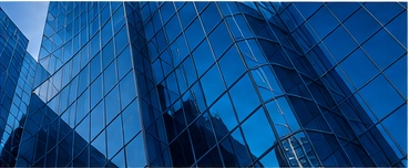 Modern glass building